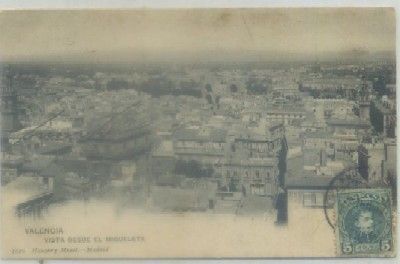 POSTAL ANTIGUA DE VALENCIA. VISTA DESDE EL MIGUELETE