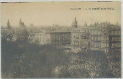 POSTAL ANTIGUA DE VALENCIA. VISTA PARCIAL PANORAMICA