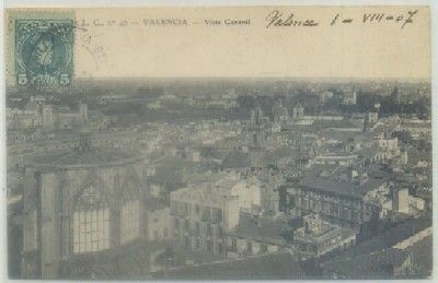 POSTAL ANTIGUA DE VALENCIA. VISTA GENERAL