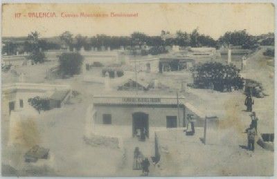 POSTAL ANTIGUA DE VALENCIA. CUEVAS MORUNAS EN BENIMAMET Nº 117