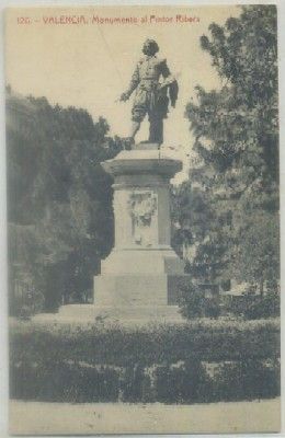 POSTAL ANTIGUA DE VALENCIA. MONUMENTO AL PINTOR RIBERA Nº 126