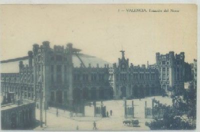 POSTAL ANTIGUA DE VALENCIA. ESTACION DEL NORTE