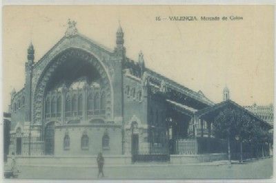 POSTAL ANTIGUA DE VALENCIA. MERCADO DE COLON Nº 16