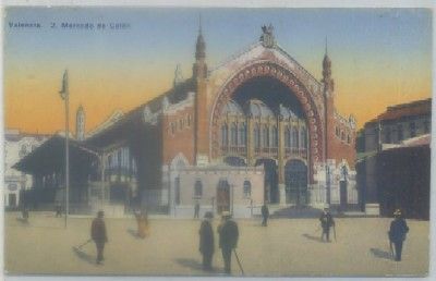 POSTAL ANTIGUA DE VALENCIA. MERCADO DE COLON Nº 2