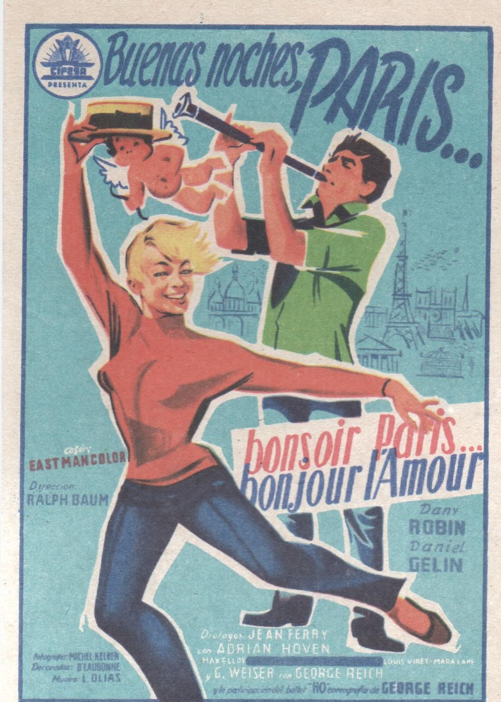 PROGRAMA DE CINE: BUENAS NOCHES, PARIS…