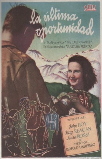 PROGRAMA DE CINE: LA ULTIMA OPORTUNIDAD