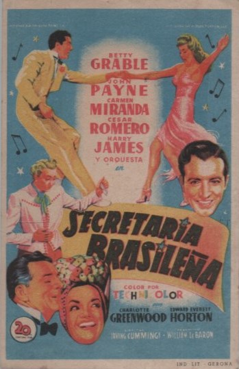 PROGRAMA DE CINE: SECRETARIA BRASILEÑA