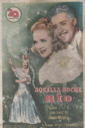 PROGRAMA DE CINE: AQUELLA NOCHE EN RIO