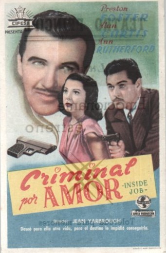 PROGRAMA DE CINE: CRIMINAL POR AMOR