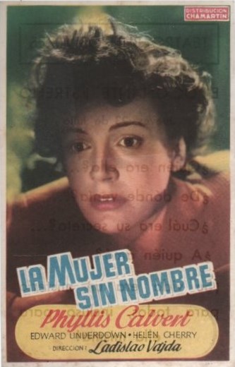 PROGRAMA DE CINE: LA MUJER SIN NOMBRE