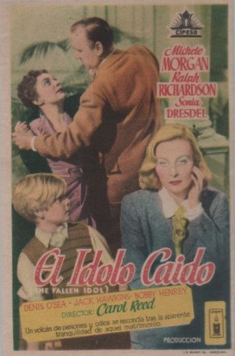 PROGRAMA DE CINE: EL IDOLO CAIDO
