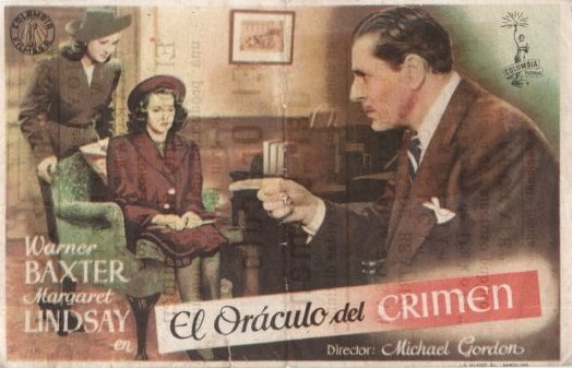 PROGRAMA DE CINE: EL ORÁCULO DEL CRIMEN
