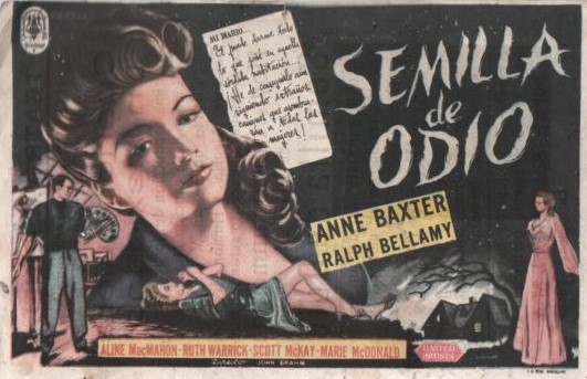 PROGRAMA DE CINE: SEMILLA DE ODIO
