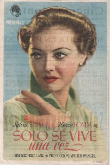 PROGRAMA DE CINE: SOLO SE VIVE UNA VEZ