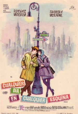 PROGRAMA DE CINE:CUALQUIER DIA EN CUALQUIER ESQUINA
