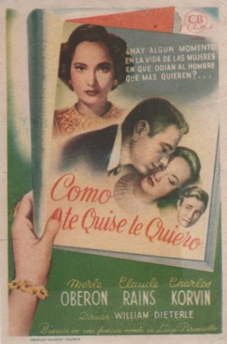 PROGRAMA DE CINE: COMO TE QUISE TE QUIERO