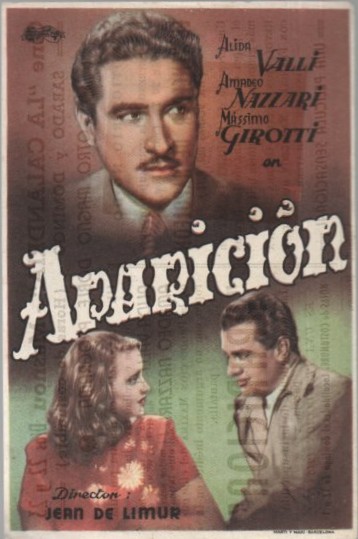 PROGRAMA DE CINE: APARICIÓN