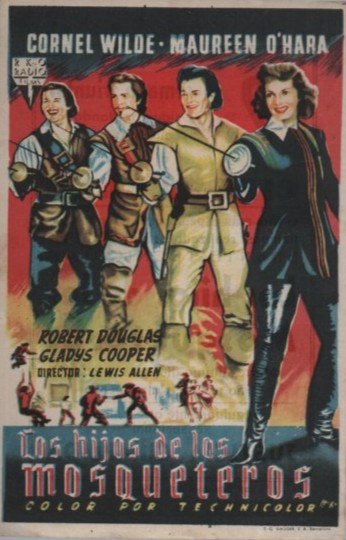 PROGRAMA DE CINE: LOS HIJOS DE LOS MOSQUETEROS