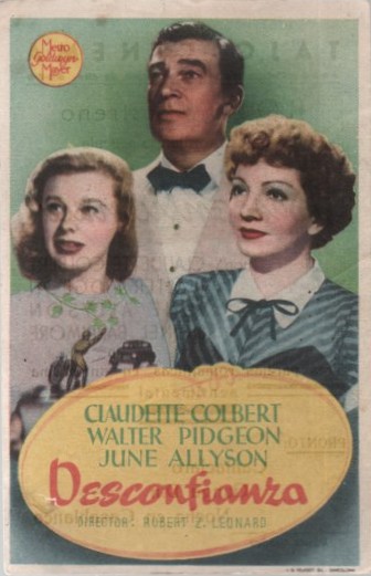 PROGRAMA DE CINE: DESCONFIANZA