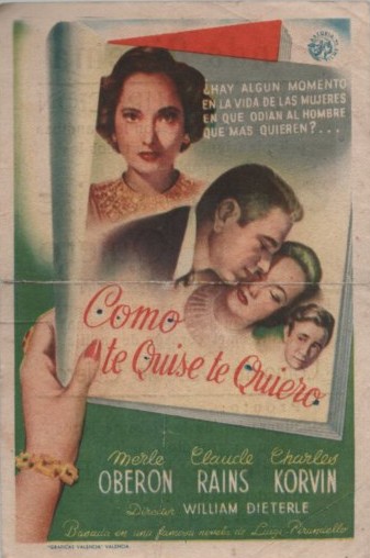 PROGRAMA DE CINE: COMO TE QUISE TE QUIERO