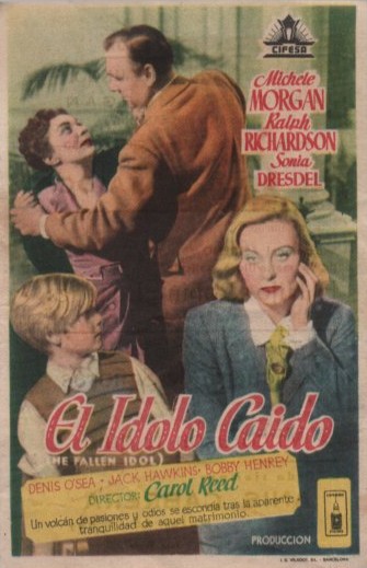 PROGRAMA DE CINE: EL IDOLO CAIDO