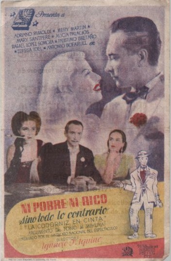 PROGRAMA DE CINE: NI POBRE NI RICO SINO TODO LO CONTRARIO