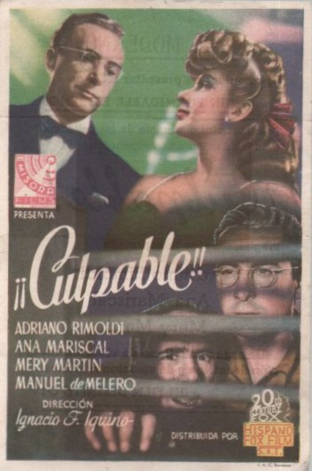 PROGRAMA DE CINE: ¡¡CULPABLE!!