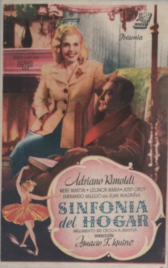 PROGRAMA DE CINE: SINFONIA DEL HOGAR