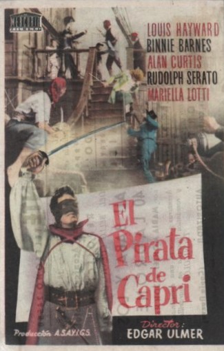 PROGRAMA DE CINE: EL PIRATA DE CAPRI