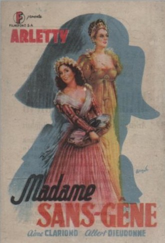 PROGRAMA DE CINE: MADAME SANS-GENE