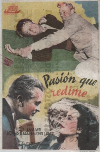 PROGRAMA DE CINE: PASIÓN QUE REDIME