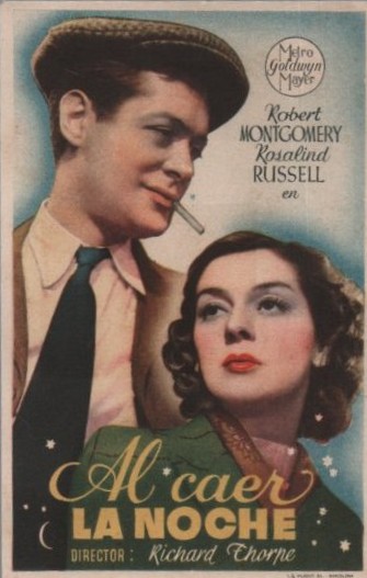 PROGRAMA DE CINE: AL CAER LA NOCHE