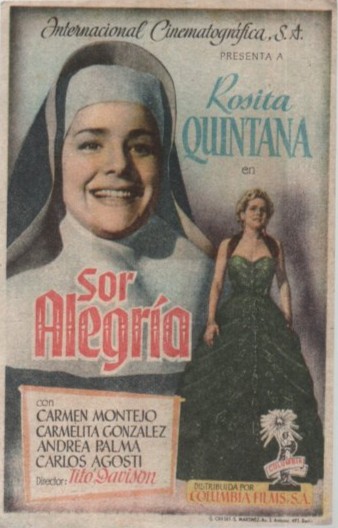 PROGRAMA DE CINE: SOR ALEGRÍA