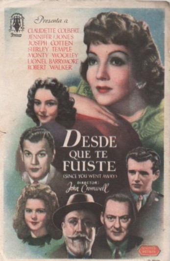 PROGRAMA DE CINE: DESDE QUE TE FUISTE