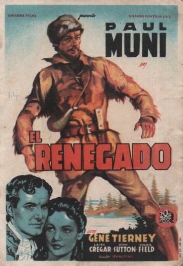 PROGRAMA DE CINE: EL RENEGADO