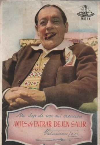 PROGRAMA DE CINE: ANTES DE ENTRAR DEJEN SALIR