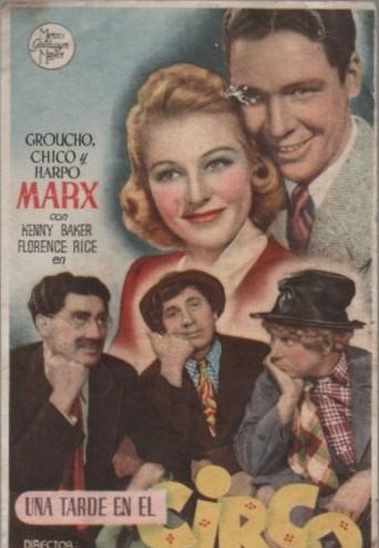 PROGRAMA DE CINE: UNA TARDE EN EL CIRCO
