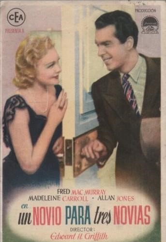 PROGRAMA DE CINE: UN NOVIO PARA TRES NOVIAS