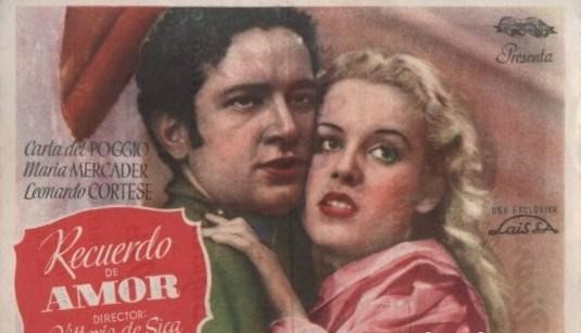 PROGRAMA DE CINE: RECUERDO DE AMOR