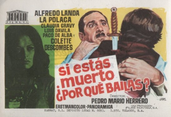 PROGRAMA DE CINE: SI ESTÁS MUERTO ¿POR QUÉ BAILAS?