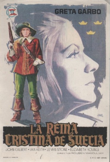 PROGRAMA DE CINE: LA REINA CRISTINA DE SUECIA