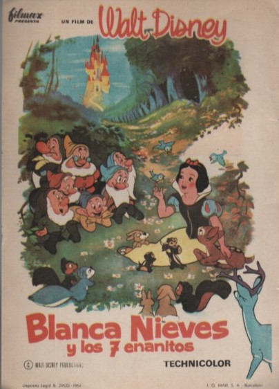 PROGRAMA DE CINE: BLANCA NIEVES Y LOS 7 ENANITOS