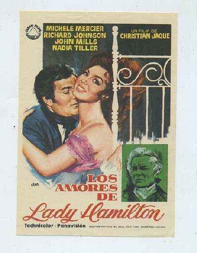 PROGRAMA DE CINE: LOS AMORES DE LADY HAMILTON