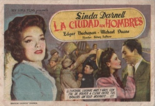 PROGRAMA DE CINE: LA CIUDAD SIN HOMBRES