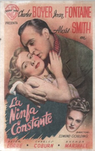 PROGRAMA DE CINE: LA NINFA CONSTANTE