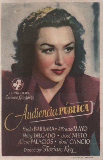 PROGRAMA DE CINE: AUDIENCA PÚBLICA