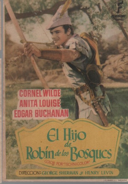 PROGRAMA DE CINE: EL HIJO DE ROBIN DE LOS BOSQUES