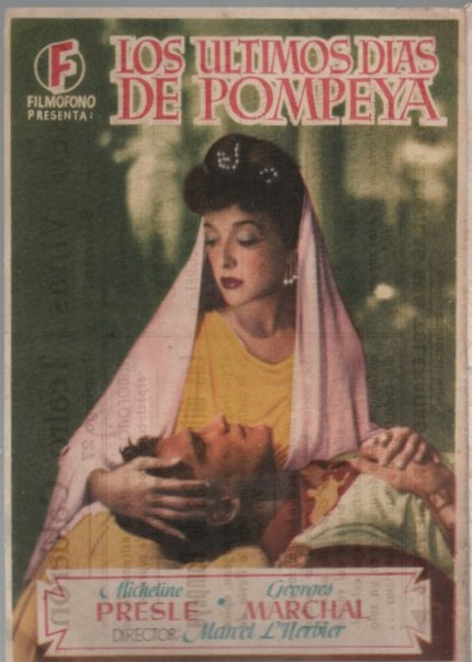 PROGRAMA DE CINE: LOS ULTIMOS DIAS DE POMPEYA
