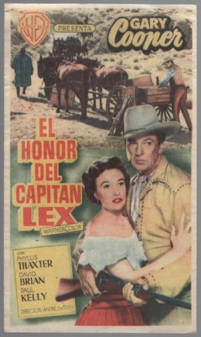 PROGRAMA DE CINE: EL HONOR DEL CAPITAN LEX