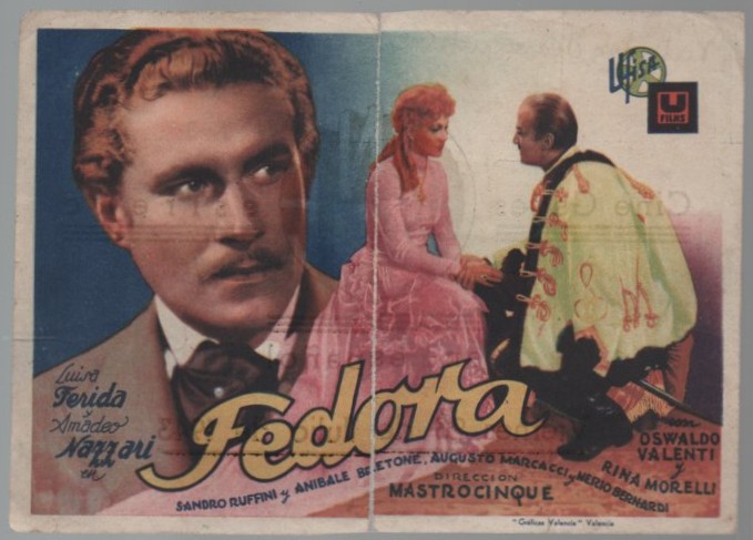 PROGRAMA DE CINE: FEDORA